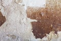 Close up of a damaged stained concrete wall Royalty Free Stock Photo