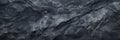 Close-Up Of Dark Abstract Rocky Surface. Jagged Rock Formation In Black And Grey Tones. Generative AI