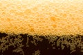 Close-up dark beer with foam Royalty Free Stock Photo