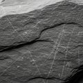 Close up of a dark gray stone surface featuring natural striations and texture Royalty Free Stock Photo