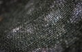 Close-up dark green net pattern texture for abstract background. Original texture of knitted woven network or black nylon net