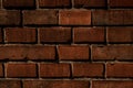 Close-up dark red brick wall texture. Abstract background pattern Royalty Free Stock Photo