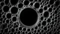Close-up of dark, reflective bubbles creating a mesmerizing pattern Royalty Free Stock Photo