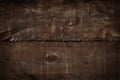 Close up dark rustic background, texture old top table. Vintage background. Wood grunge texture, top view of brown  wooden table Royalty Free Stock Photo