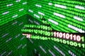 Close up of the data,Binary code