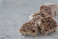 Close Up Date Chocolate Rice Crispy Treats Royalty Free Stock Photo