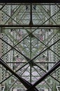 Close up of Deception Pass Bridge structural geometry