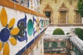 Close-up decoration of Wat Arun, Bangkok, Thailand Royalty Free Stock Photo