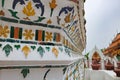 Close-up decoration of Wat Arun, Bangkok, Thailand Royalty Free Stock Photo