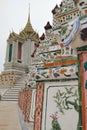 Close-up decoration in Wat Arun, Bangkok, Thailand Royalty Free Stock Photo