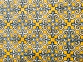 Geometric Pattern on Decorative Tiles Royalty Free Stock Photo