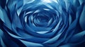 Close-Up of a Deep Blue Rose with Soft Petals Royalty Free Stock Photo