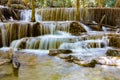 Close up deep forest waterfall Royalty Free Stock Photo