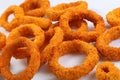 Close-up of deep fried crispy onion rings Royalty Free Stock Photo