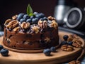 Scrumptious Blueberry & Walnut Cake: Homemade Culinary Delights by Proud Chef