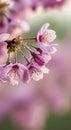 Close-up of delicate pink cherry blossoms Royalty Free Stock Photo