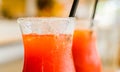 Close up of a delicious Campari orange cocktail Royalty Free Stock Photo