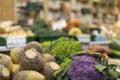 Close up of delicious and colourful vibrant purple cauliflower a