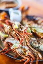Grilled seafood platter