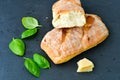 Home made italian ciabatta bread, Royalty Free Stock Photo