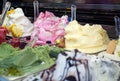 Close up of delicious icecreams