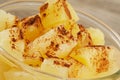 A close up of delicious Pineapple Chunks in juicy Syrup