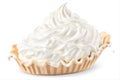 Close-up of delicious snow-white fluffy whipped cream