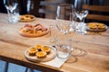Gourmet Tartlets and Canapes Prepared for Wine Pairing