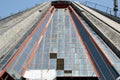 Close up on demolished Pyramid of Tirana, Albania. Royalty Free Stock Photo