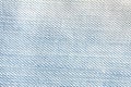 Close up denim bright blue jeans surface texture background
