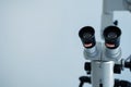 Close-up of a dental microscope. Royalty Free Stock Photo