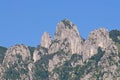 Close up of the Denti della Vecchia mountain range in Ticino canton, Switzerland