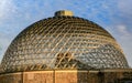 Close up of the desert dome at Henry Doorly Zoo Omaha Nebraska.