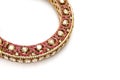 Close up of designer gold and diamond bangle Royalty Free Stock Photo