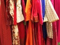 Indian traditional women ware on display in the fashion store