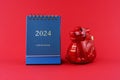 2024 desk calendar Year of Dragon