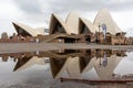 Close up detail of the cover roof of the Sydney opera house, UNESCO world heritage building designed by Jorn Utzon. Sydney,