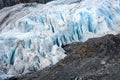 Close Up and detail of Exit Glacier, Harding Icefield, Kenai Fjords National Park, Seward, Alaska, United States Royalty Free Stock Photo