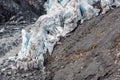 Close Up and detail of Exit Glacier, Harding Icefield, Kenai Fjords National Park, Seward, Alaska, United States Royalty Free Stock Photo