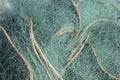 A close up detail of fishing nets and rope Royalty Free Stock Photo