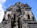 Close up detail Gate statue of Kalasan Temple Candi Buddhist temple at Sleman, Yogyakarta, Indonesia, historical ancien landmark