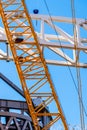 Close-up Detail of Heavy Machinery And Structural Element