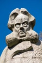 Close-up and detail of Henrik Ibsen statue at Engen, The National Stage, Bergen, Norway