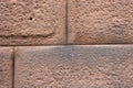 Close-up Detail of Inca Ashlar Wall Precise Stone Block Jointing, Cusco, Peru