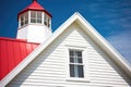 close up detail of lighthouse architectural design