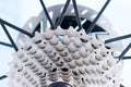 Close up Detail of a New rear gears set of road bike. New bike cassette Royalty Free Stock Photo