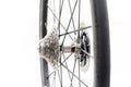 Close up Detail of a New rear gears set of road bike. New bike cassette Royalty Free Stock Photo