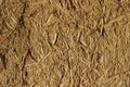 detail of the patterns and textures in a traditional hay bale wall Royalty Free Stock Photo