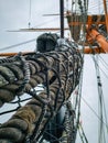 Close up of a detail from a ship Royalty Free Stock Photo