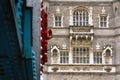 Close up detail of Tower bridge in London, England Royalty Free Stock Photo